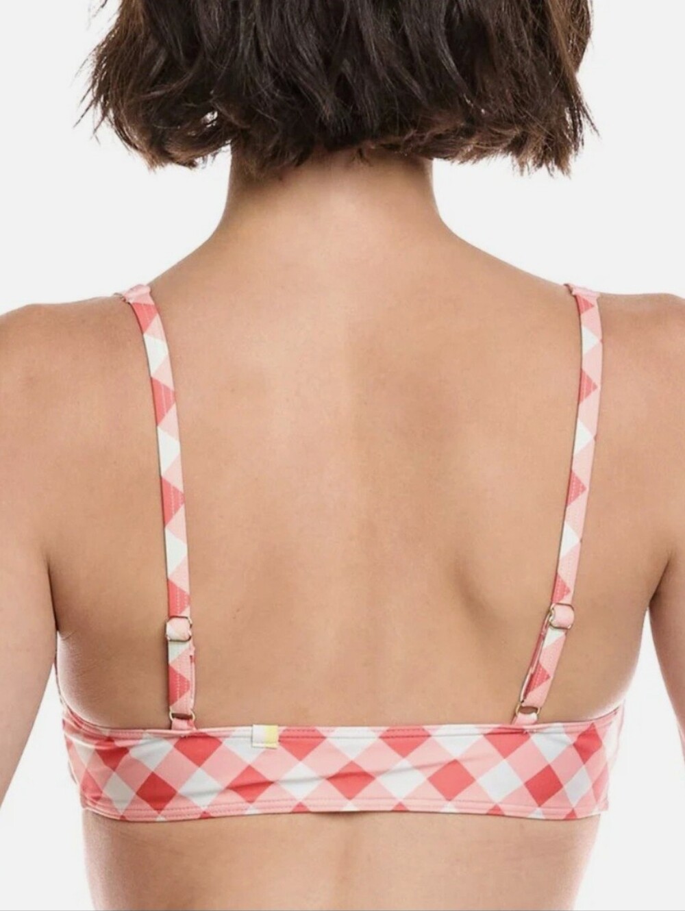 Summersalt The Jetsetter Bikini Bathing Suit Orange Gingham Check Plaid NWT 16 - Picture 3 of 13